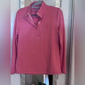 Fairway & Greene Women’s Long Sleeve Golf Pullover Snap Collar Performance Top”